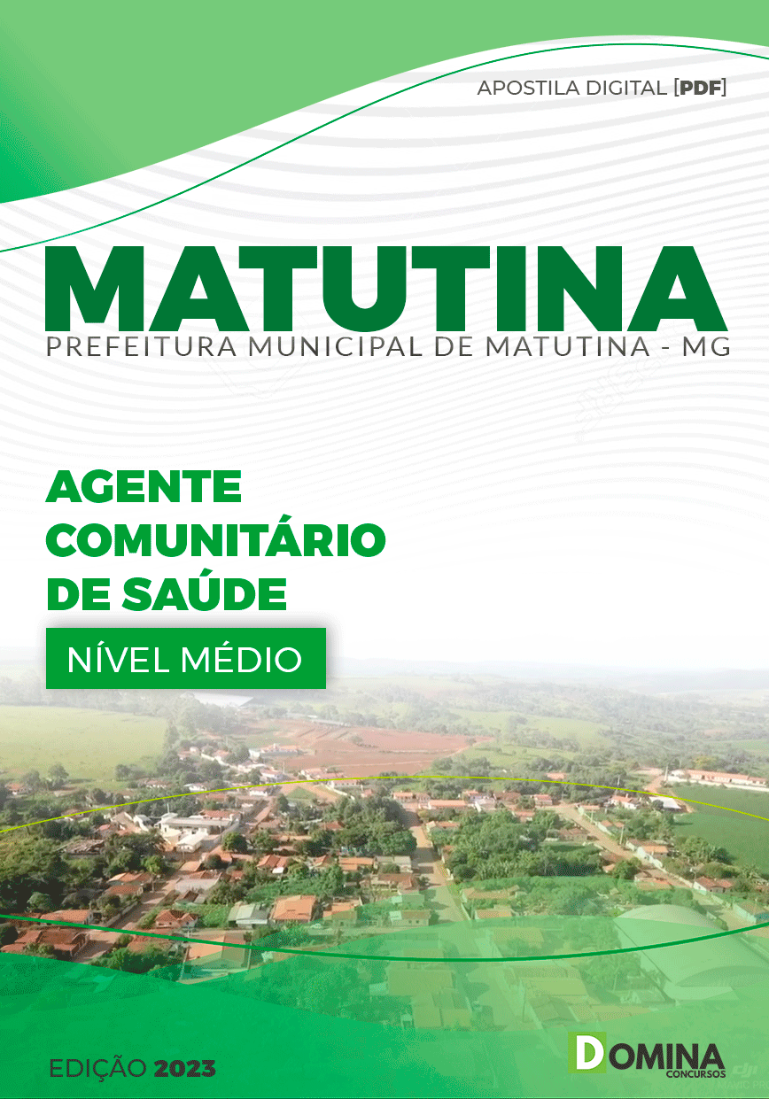 Apostila Concurso Pref Matutina MG 2023 Agente Comunitário Saúde