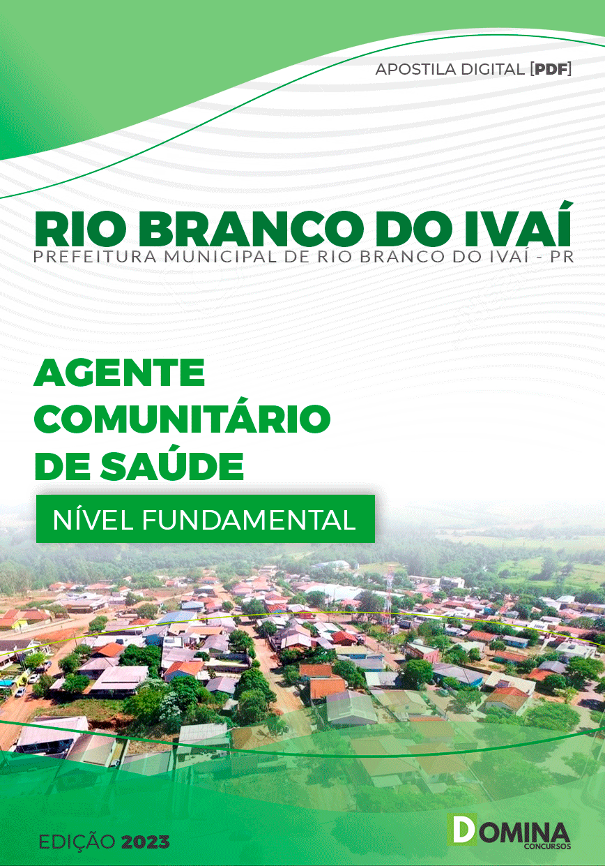Apostila Pref Rio Branco do Ivaí PR 2023 Agente Comunitário