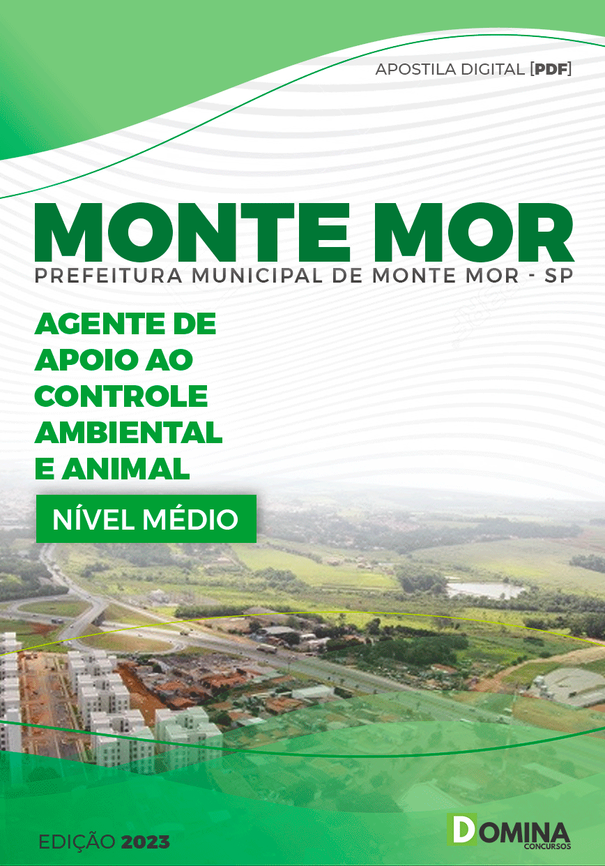 Apostila Pref Monte Mor SP 2023 Agente de Controle Ambiental