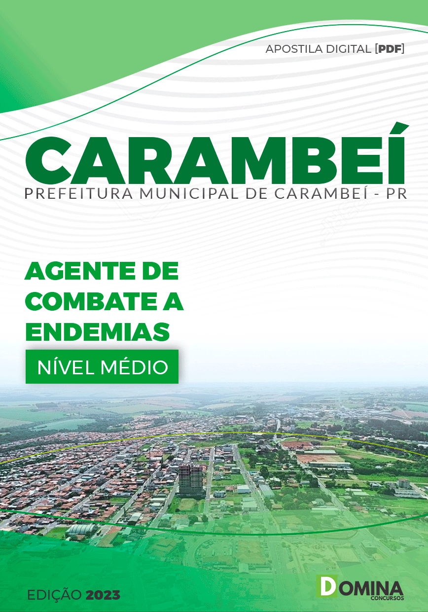 Apostila Pref Carambeí PR 2023 Agente Combate a Endemias