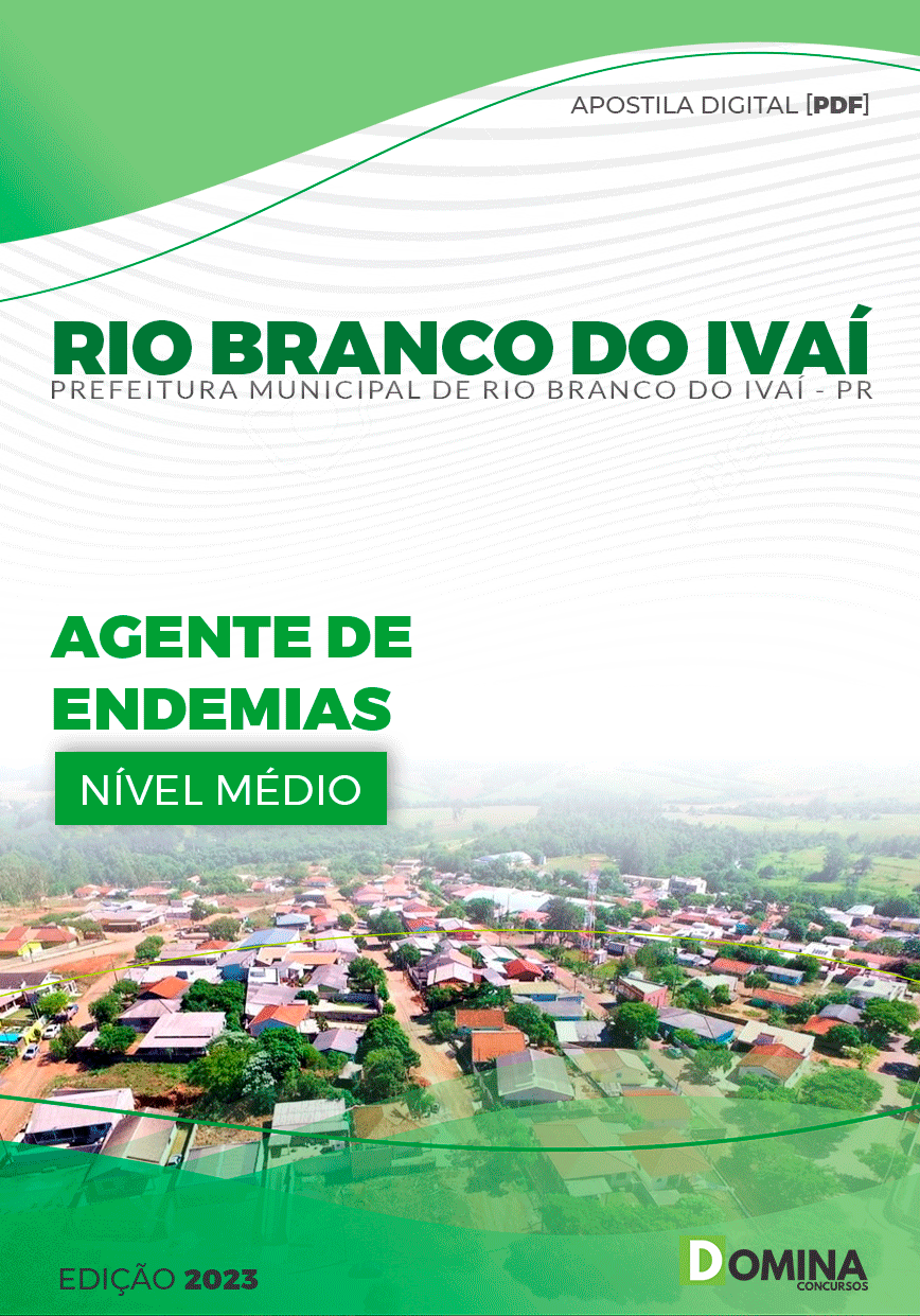 Apostila Pref Rio Branco do Ivaí PR 2023 Agente de Endemias