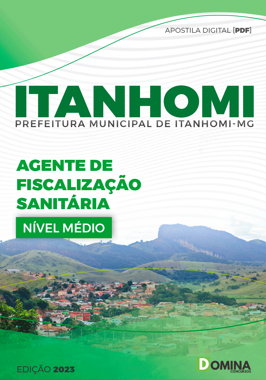 Apostila Pref Itanhomi MG 2023 Agente Fiscalização Sanitária