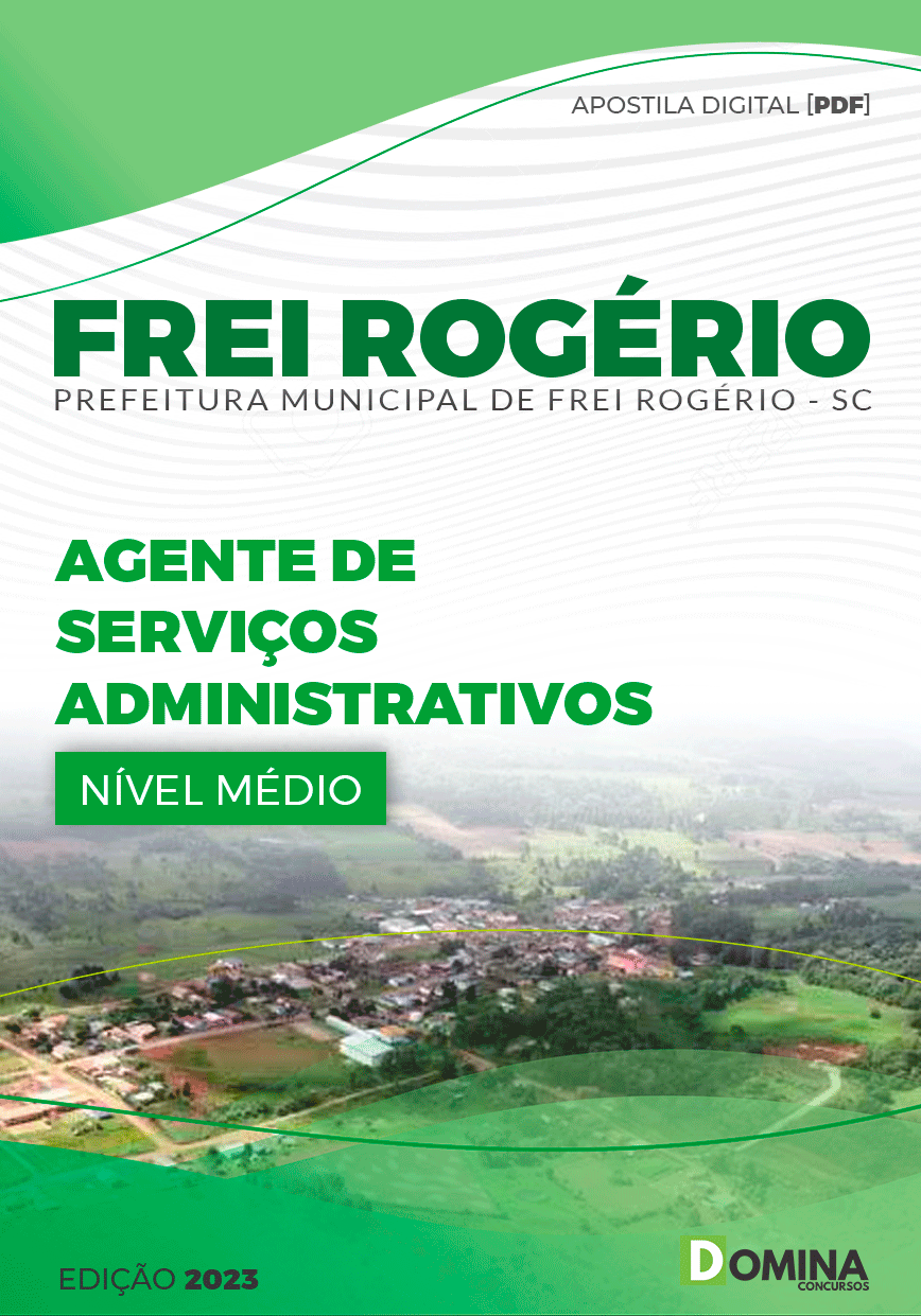 Apostila Pref Frei Rogério SC 2023 Agente Serviços Administrativo