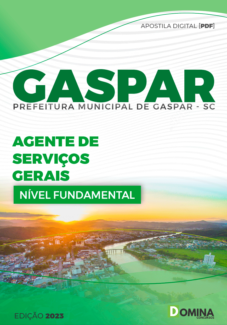 Apostila Pref Gaspar SC 2023 Agente de Serviços Gerais