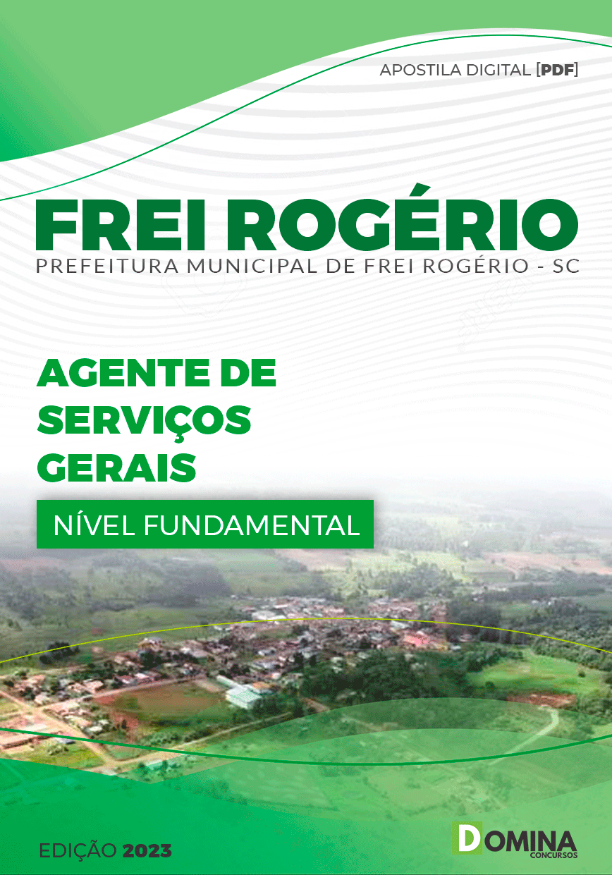 Apostila Pref Frei Rogério SC 2023 Agente de Serviços Gerais
