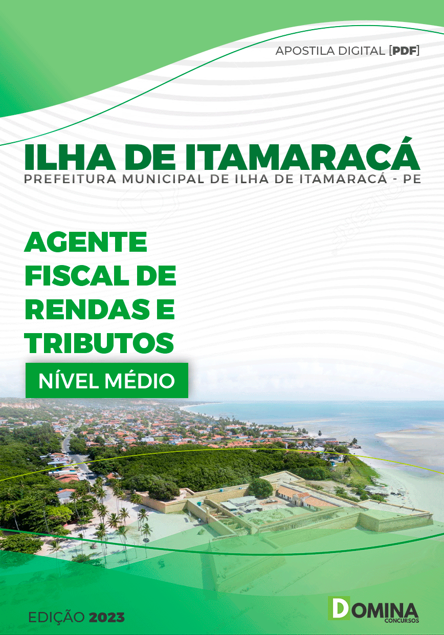 Apostila Câmara Ilha de Itamaracá PE 2023 Agente Fiscal Rendas Tributos