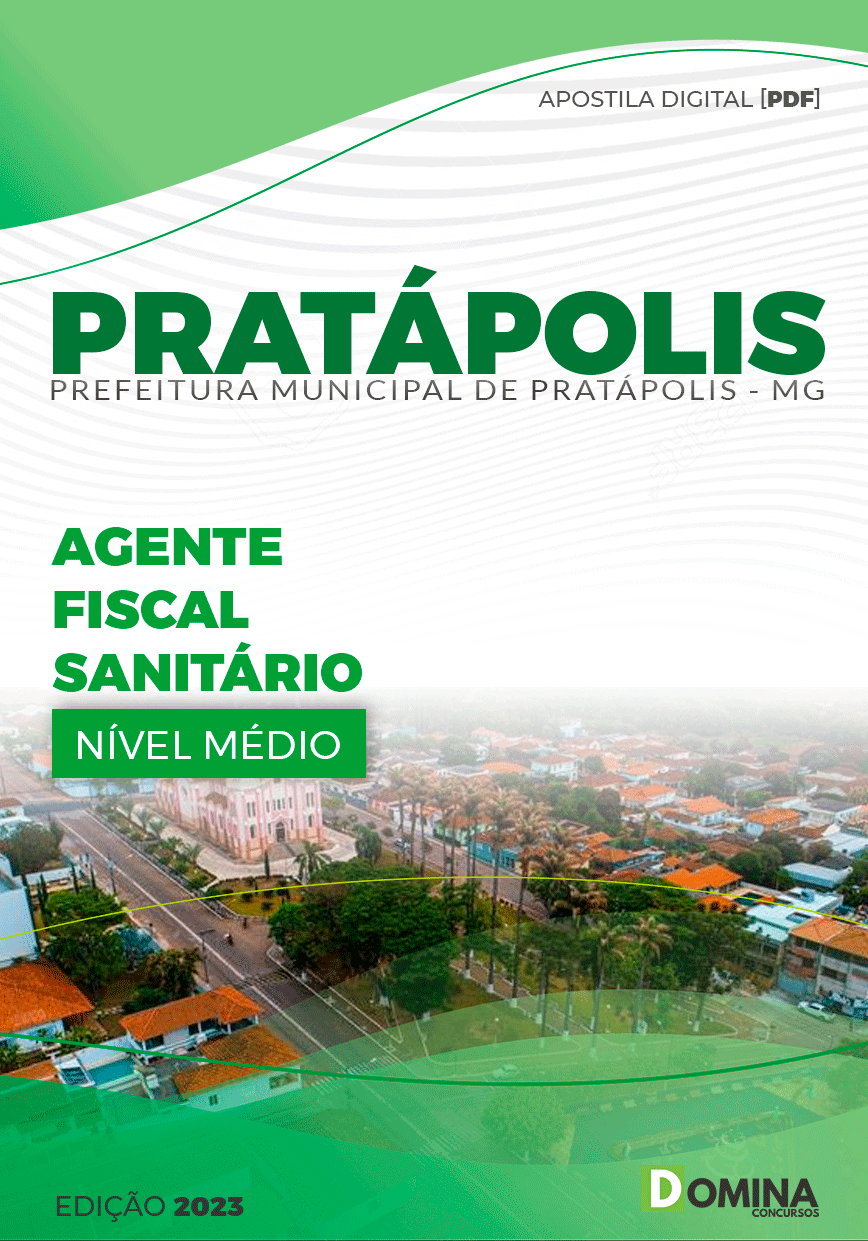 Apostila Pref Pratápolis MG 2023 Agente Fiscal Sanitário