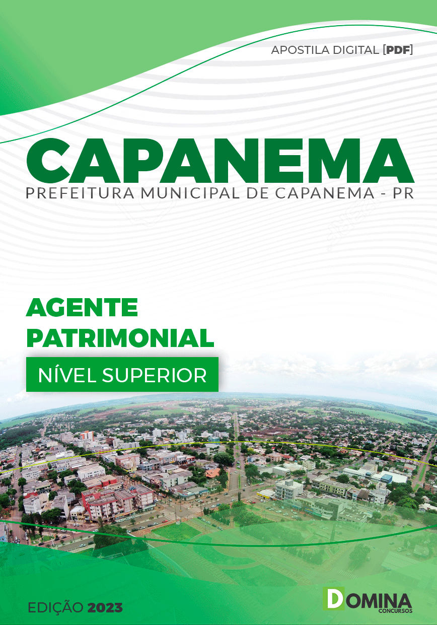 Apostila Pref Capanema PR 2023 Agente Patrimonial
