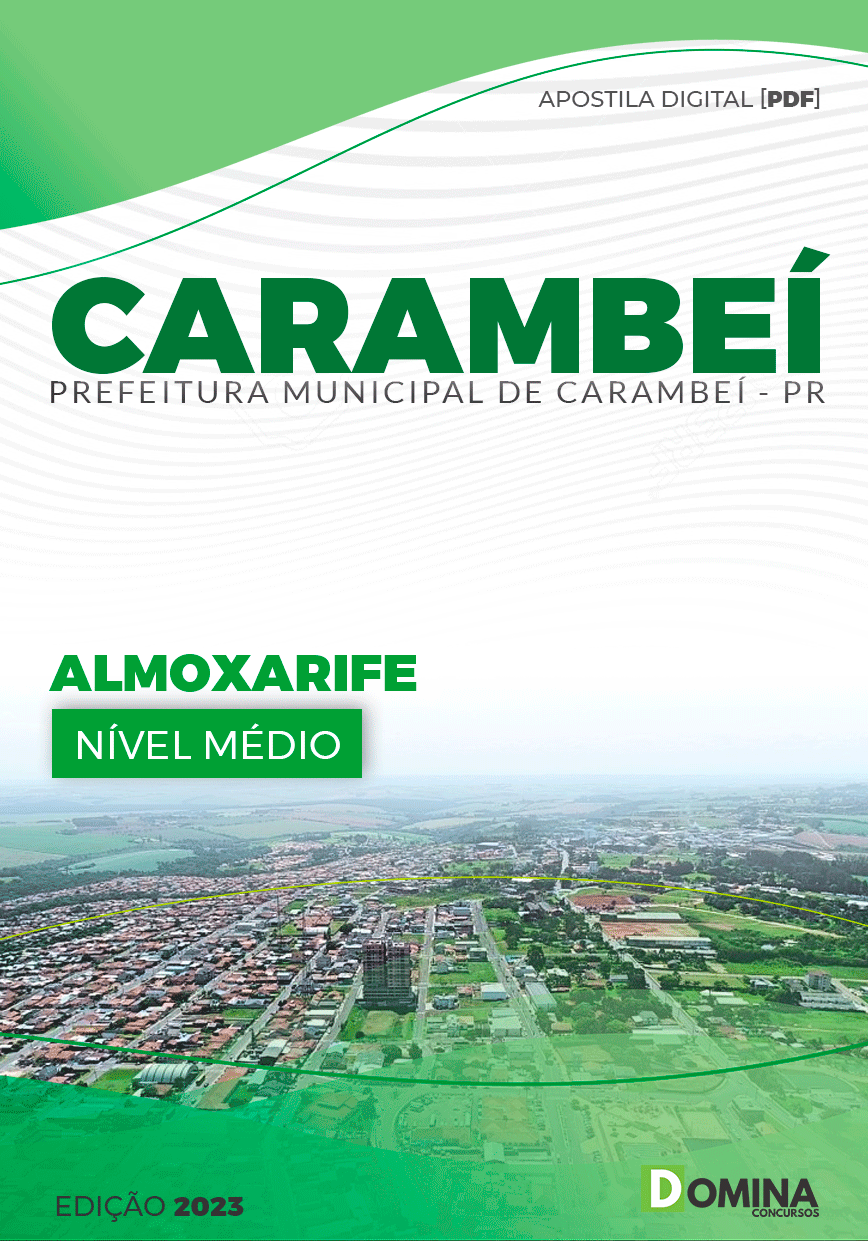 Apostila Pref Carambeí PR 2023 Almoxarife