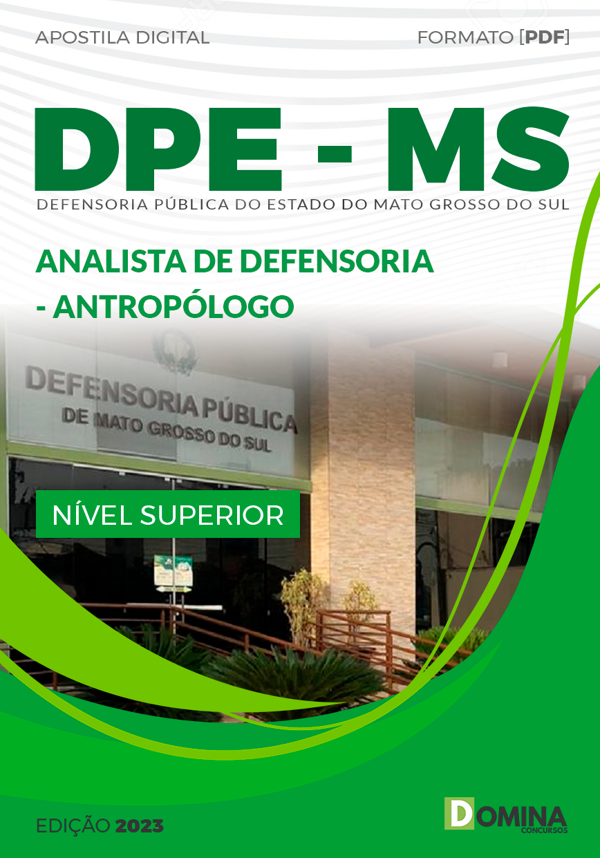 DPE MS 2023 Analista de Defensoria Antropólogo