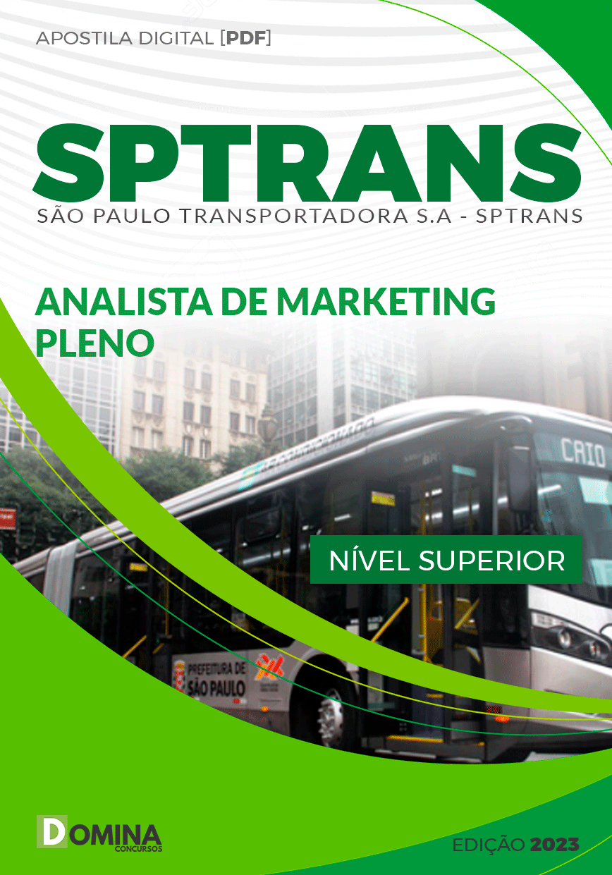 Apostila Concurso SPTras SP 2024 Analista Marketing Pleno