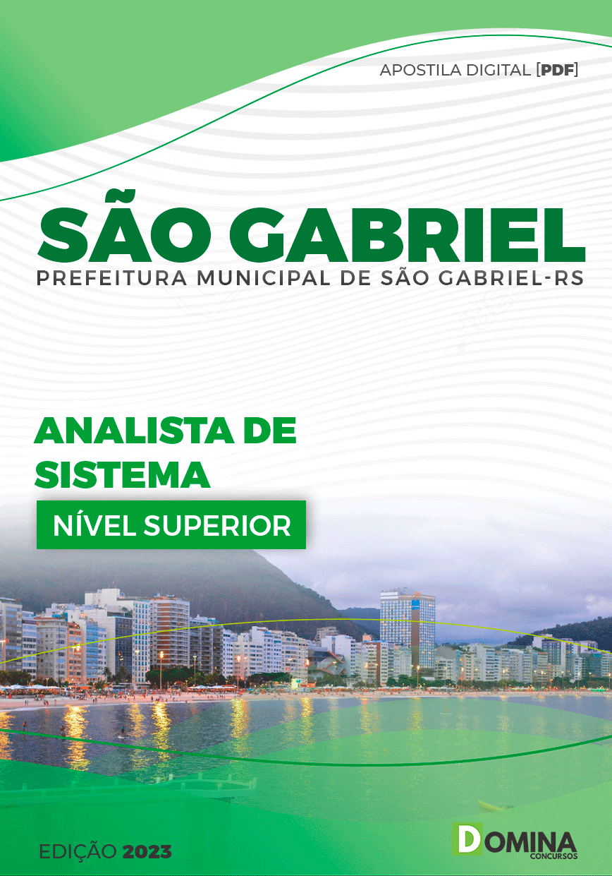 Apostila Pref São Gabriel RS 2023 Analista de Sistema