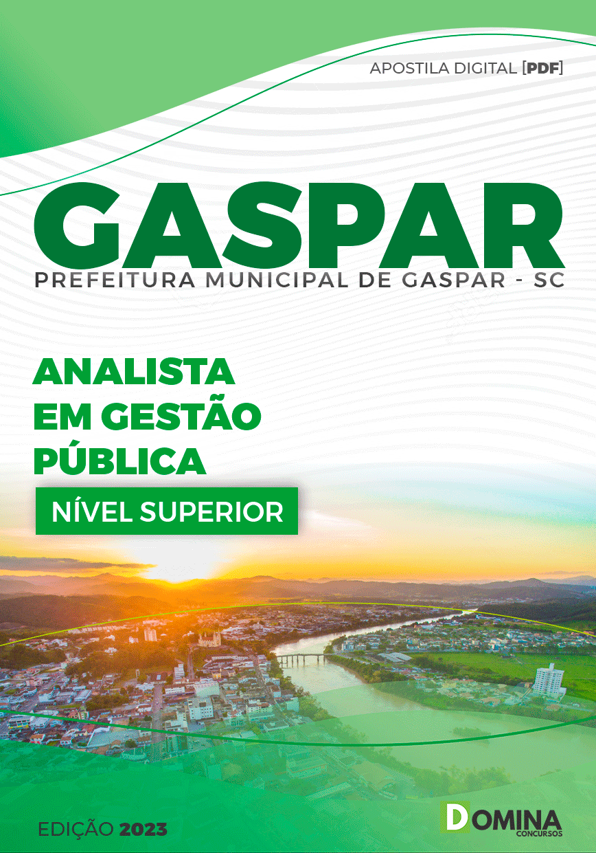 Apostila Pref Gaspar SC 2023 Analista em Gestão Pública