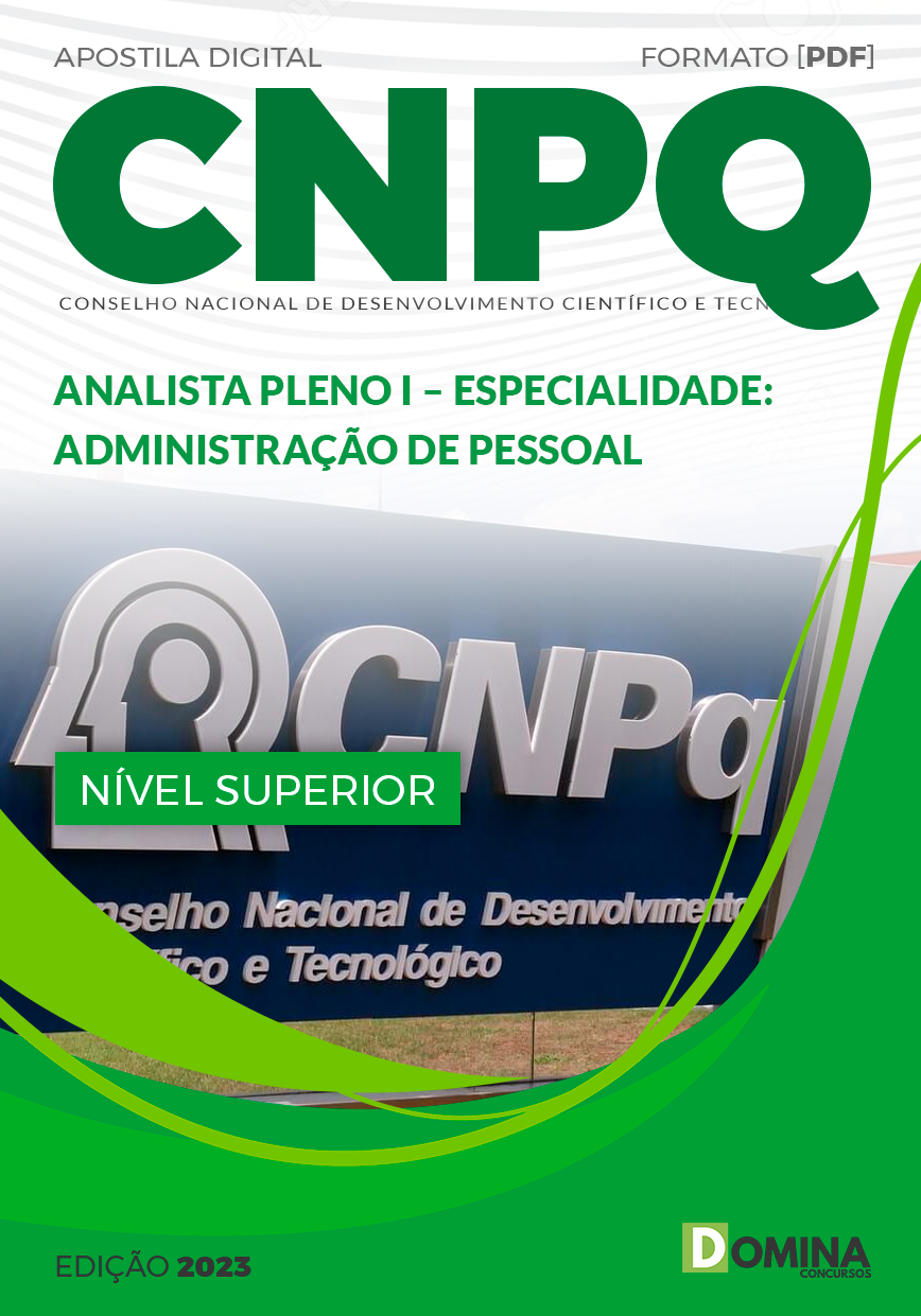 Apostila CNPQ 2023 Analista Pleno Administração de Pessoal