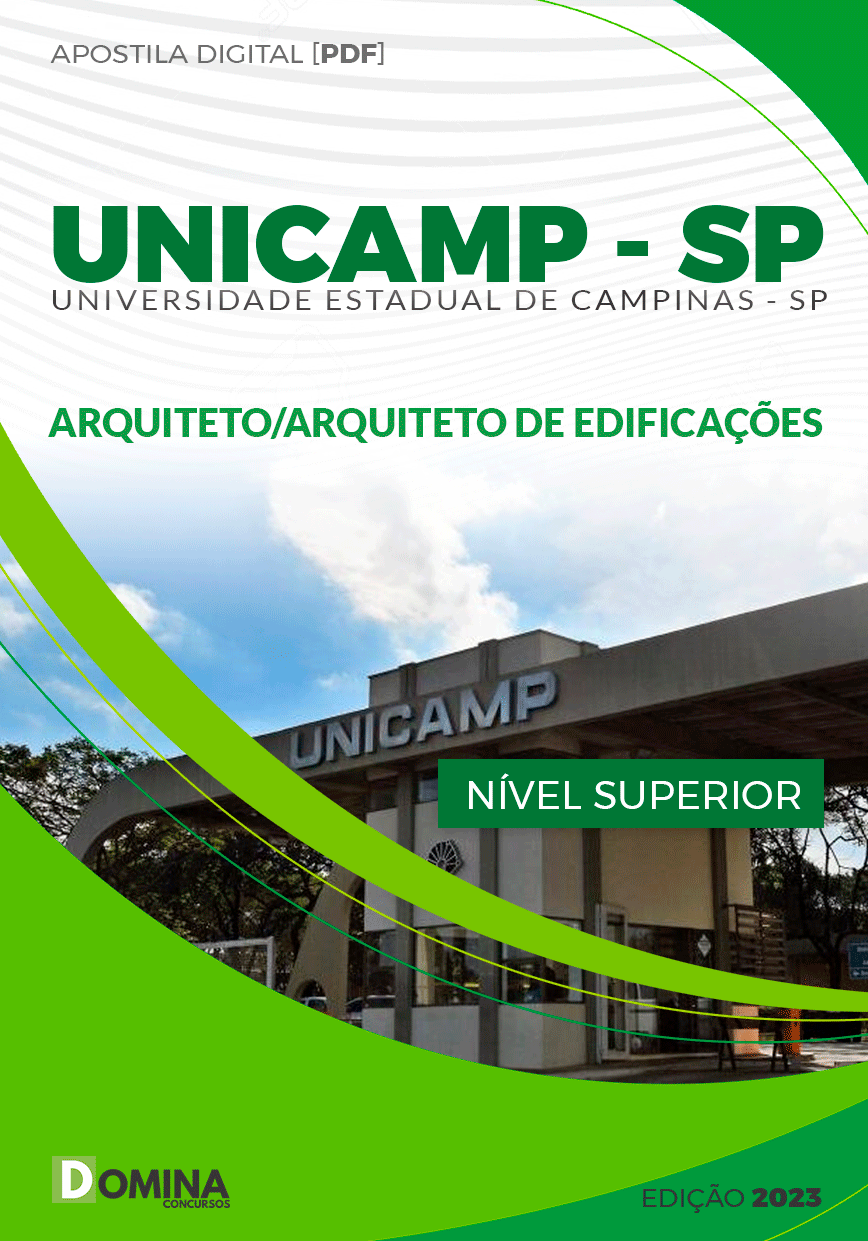 Apostila UNICAMP SP 2023 Arquiteto e Arquiteto de Edificações