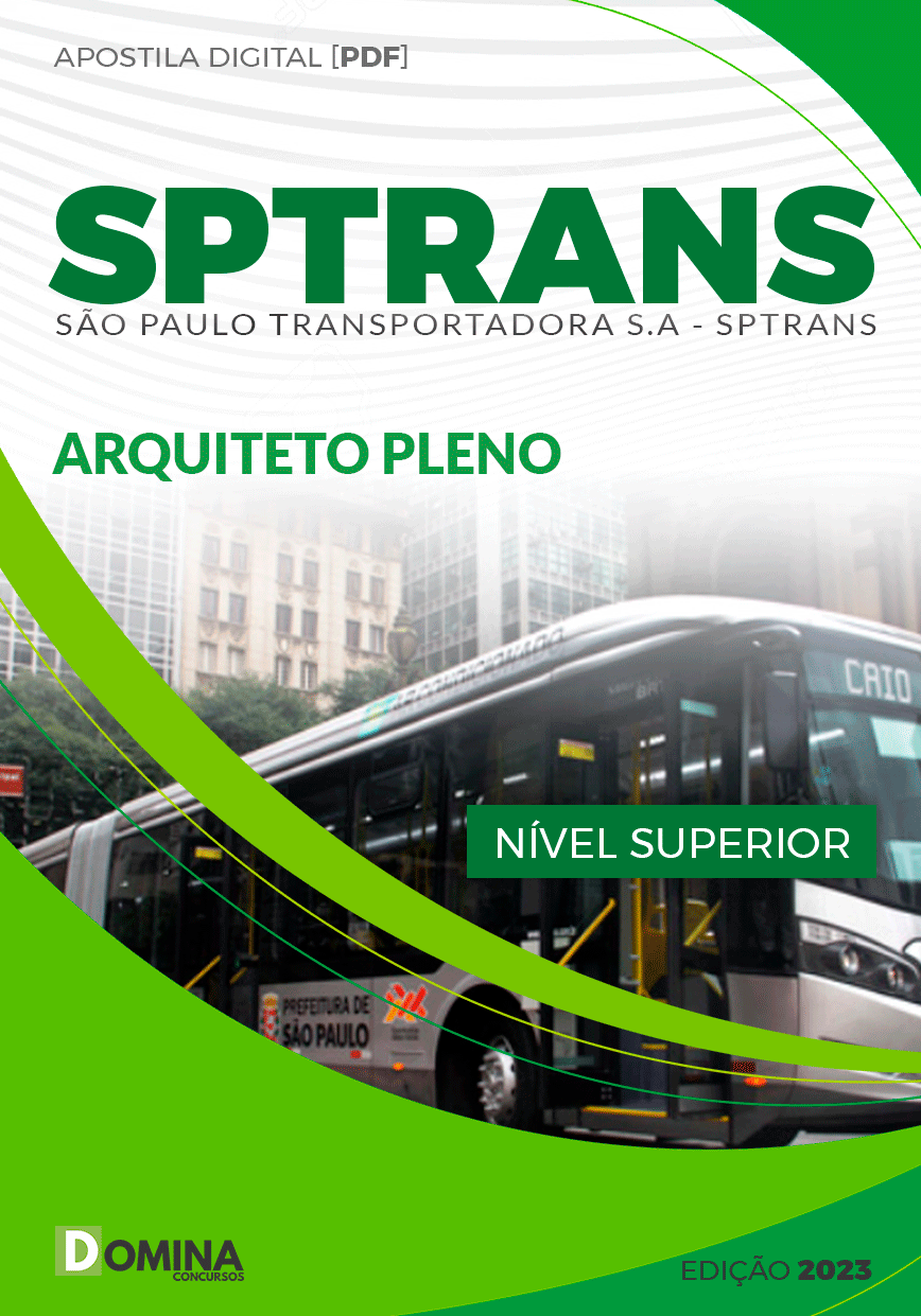 Apostila Concurso SPTras SP 2024 Arquiteto Pleno