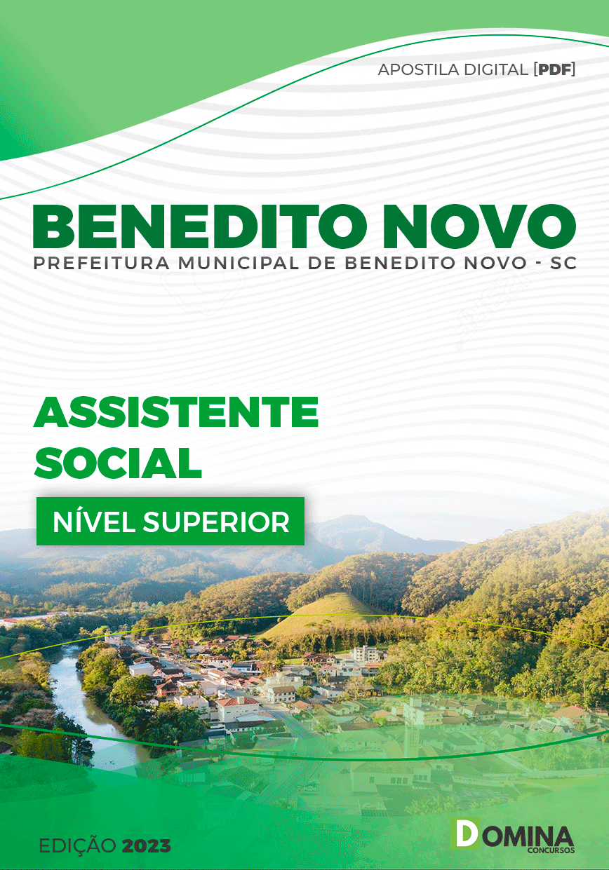 Apostila Pref Benedito Novo SC 2023 Assistente Social