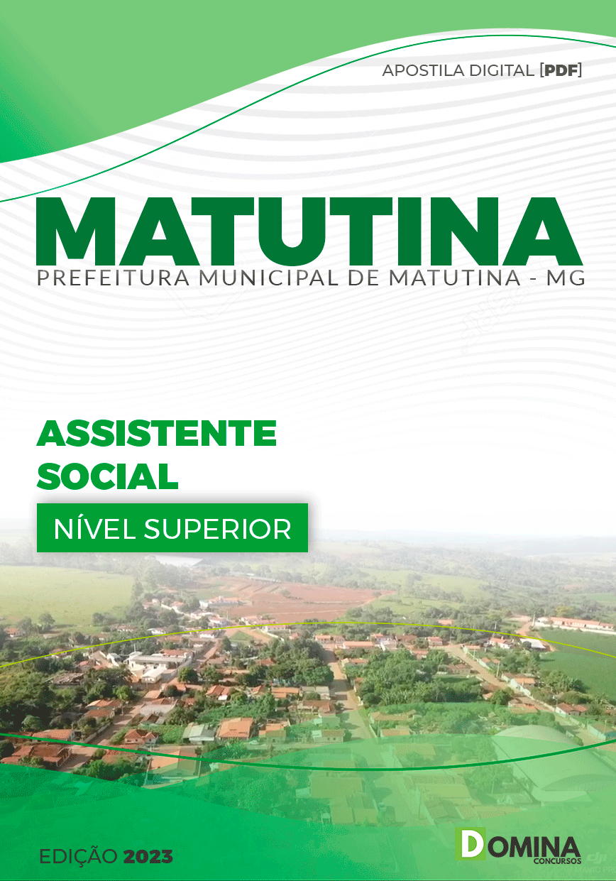 Apostila Concurso Pref Matutina MG 2023 Assistente Social