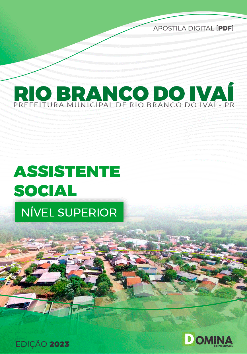 Apostila Pref Rio Branco do Ivaí PR 2023 Assistente Social