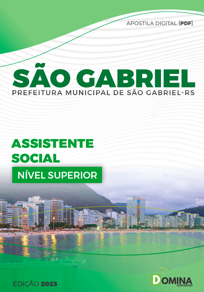 Apostila Pref São Gabriel RS 2023 Assistente Social