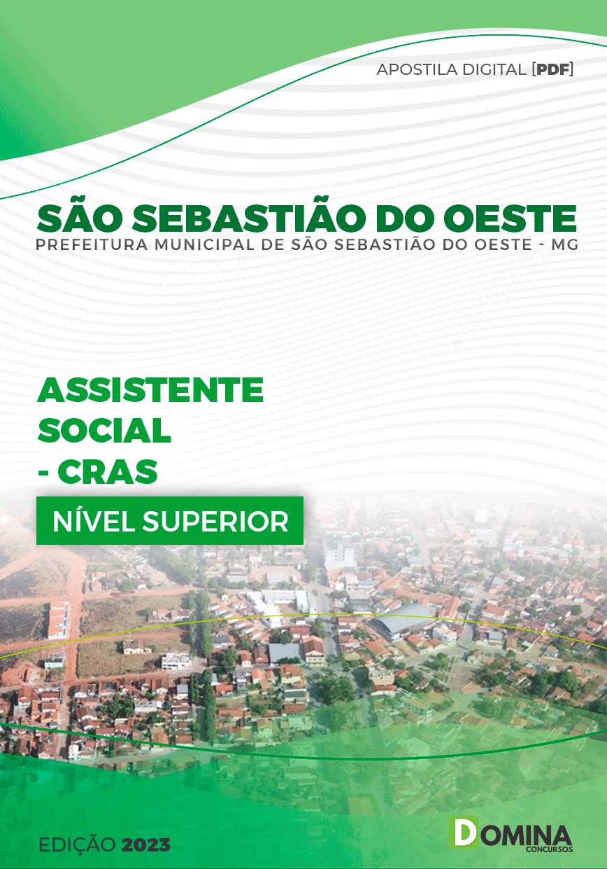 Pref São Sebastião do Oeste MG 2023 Assistente Social CRAS