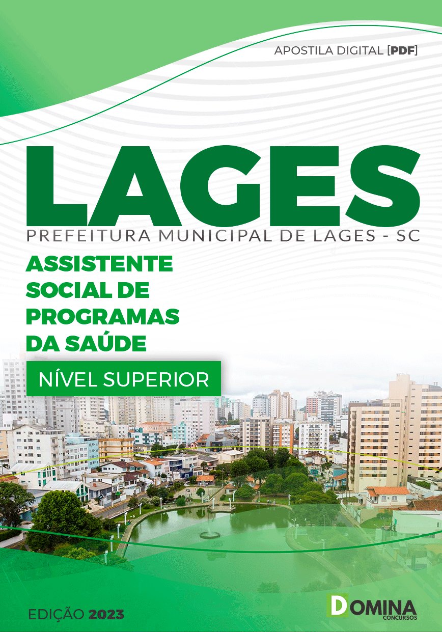 Apostila Pref Lages SC 2023 Assistente Social Programas Saúde