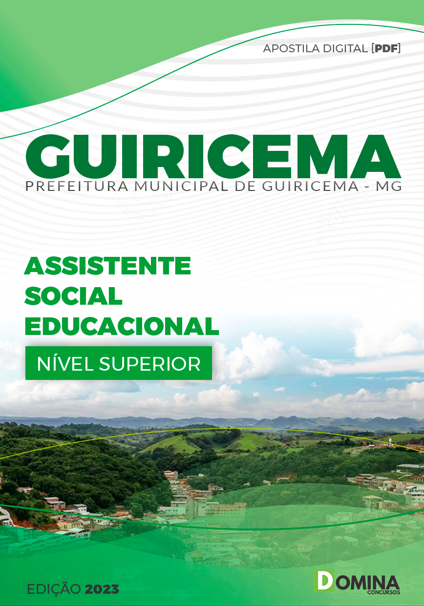 Apostila Pref Guiricema MG 2024 Assistente Social Educacional