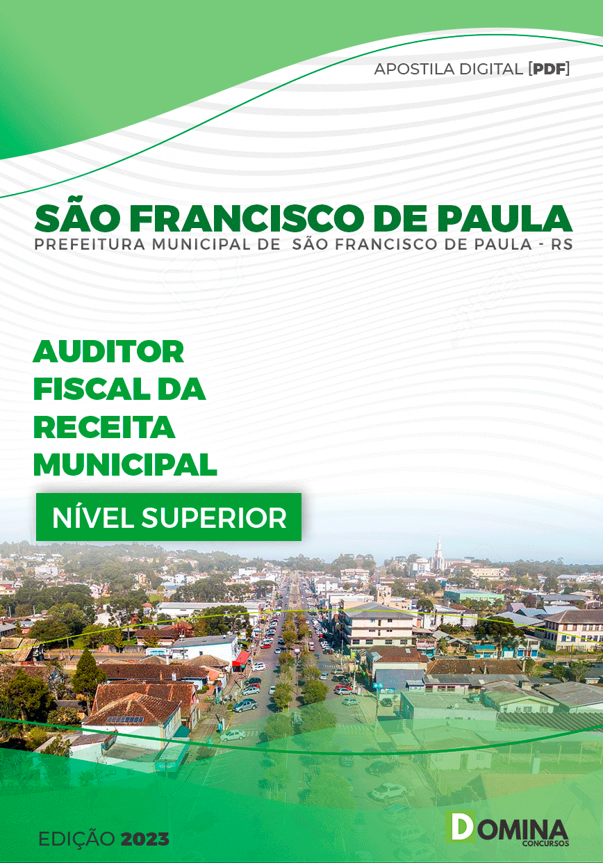 Pref São Francisco Paula RS 2023 Auditor Fiscal da Receita