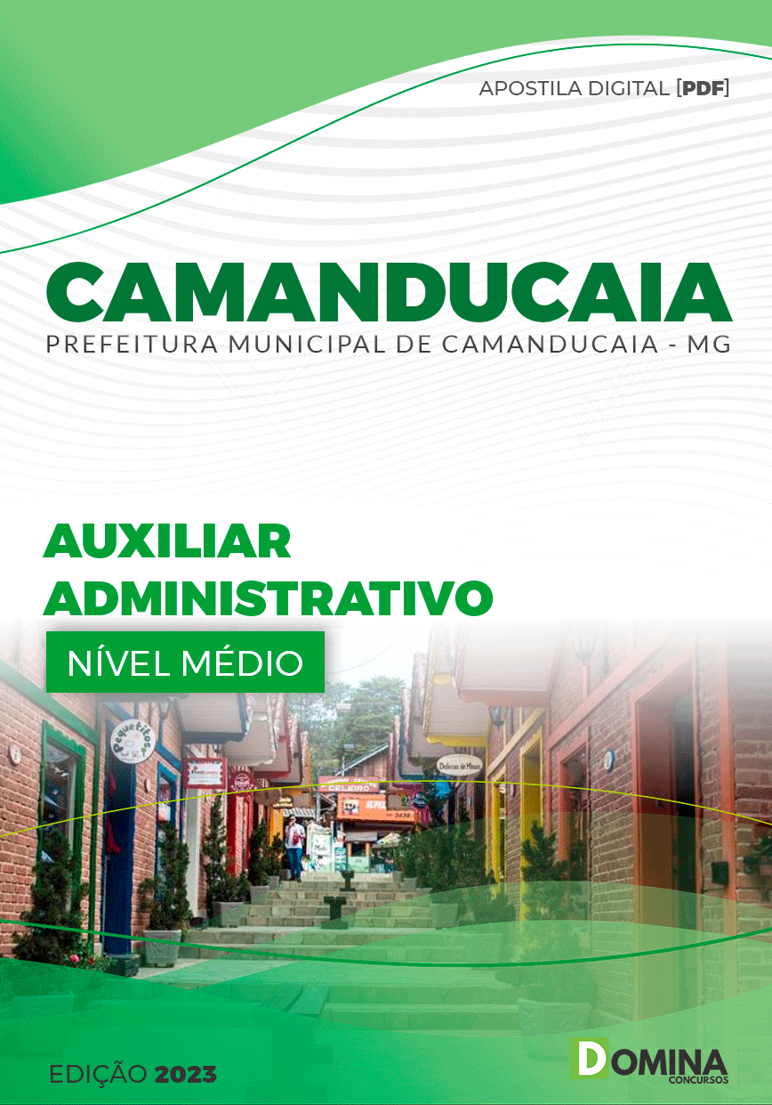 Apostila Pref Camanducaia MG 2024 Auxiliar Administrativo