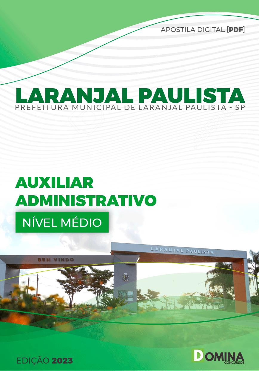 Apostila Pref Laranjal Paulista SP 2023 Auxiliar Administrativo