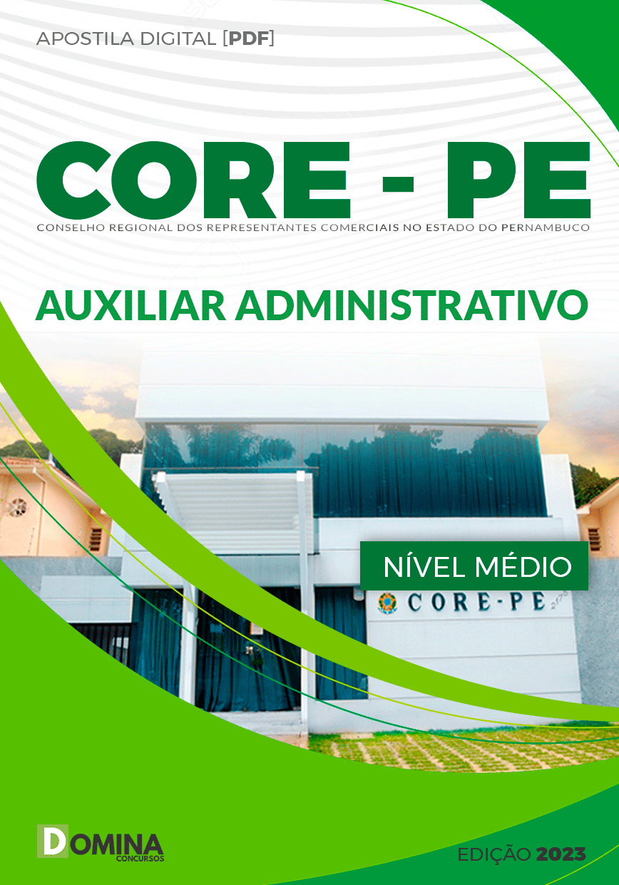 Apostila Concurso CORE PE 2023 Auxiliar Administrativo