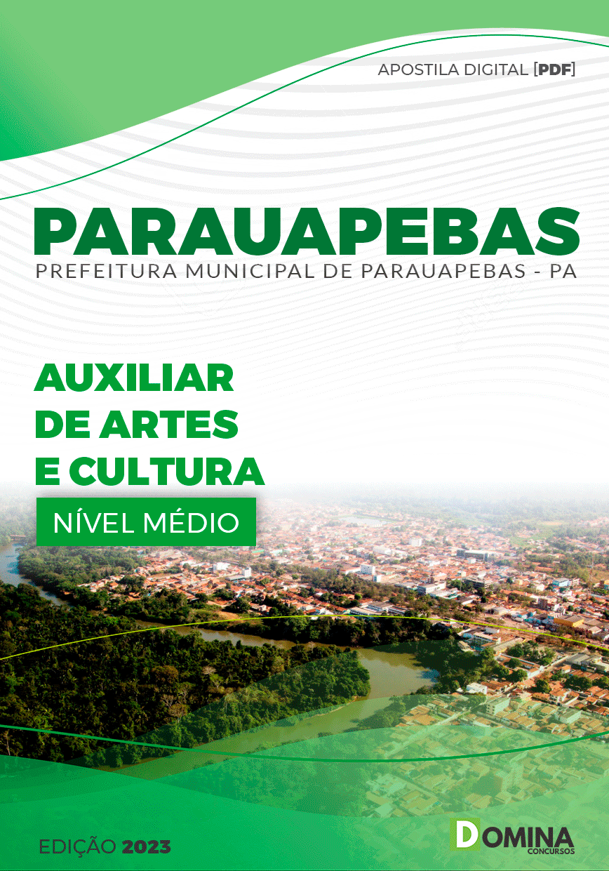 Apostila Pref Parauapebas PA 2023 Auxiliar Artes Cultura