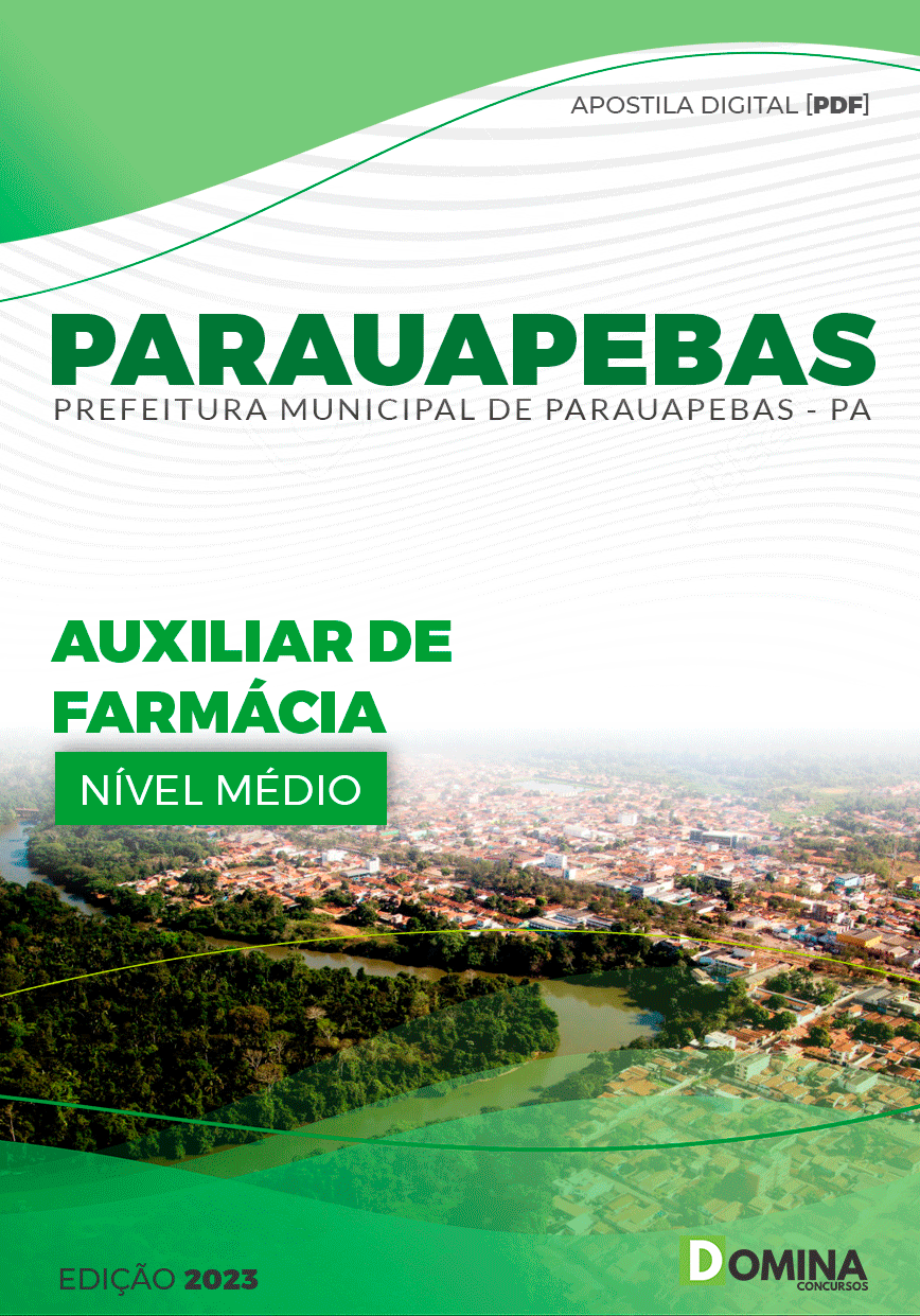 Apostila Pref Parauapebas PA 2023 Auxiliar Farmácia