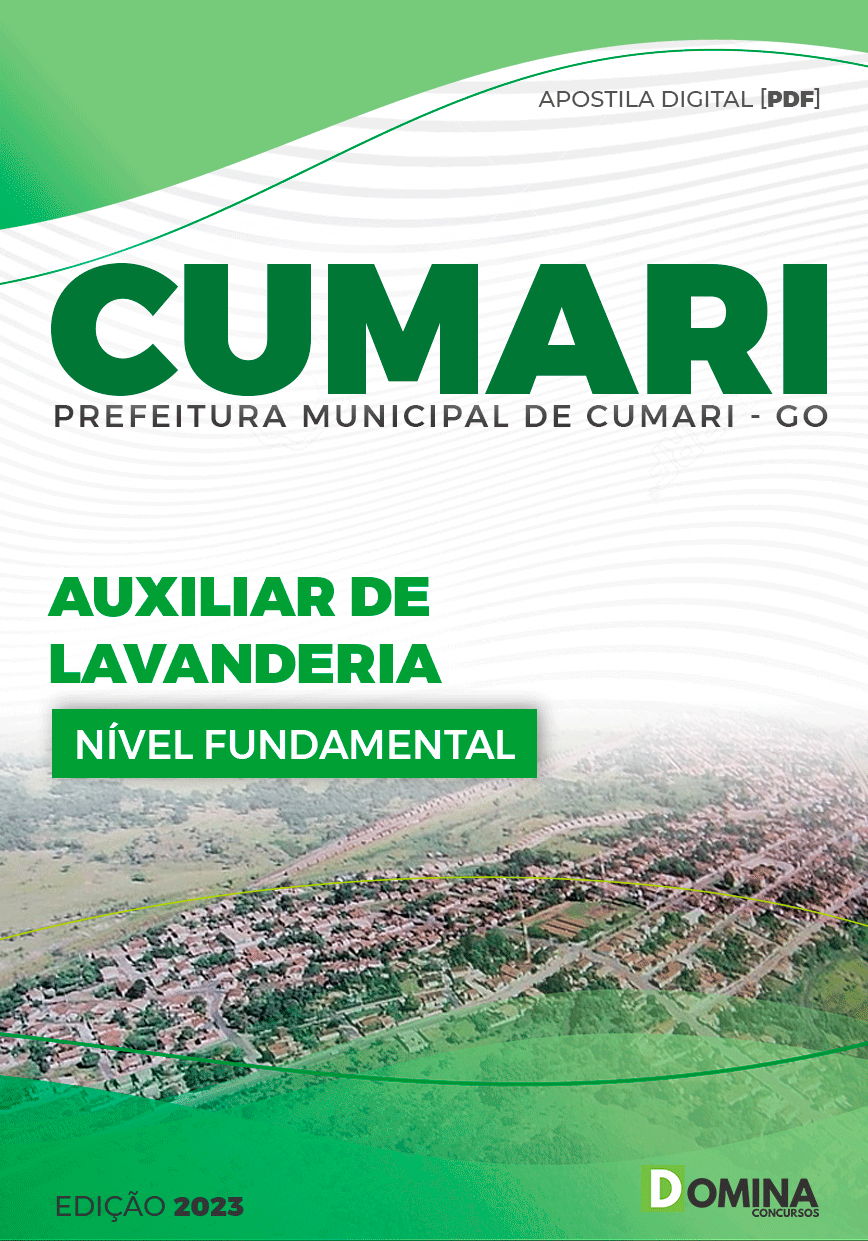 Apostila Concurso Pref Cumari GO 2024 Auxiliar Lavanderia