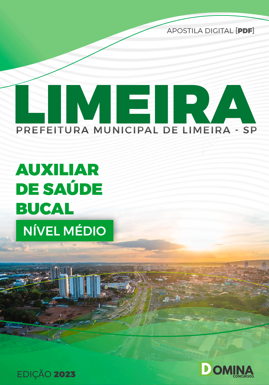 Apostila Concurso Pref Limeira SP 2023 Auxiliar Saúde Bucal