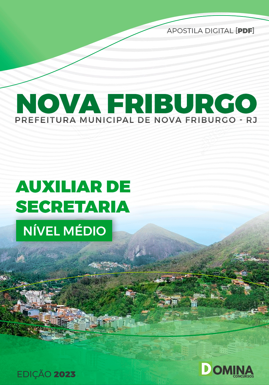 Apostila Pref Nova Friburgo RJ 2023 Auxiliar Secretaria