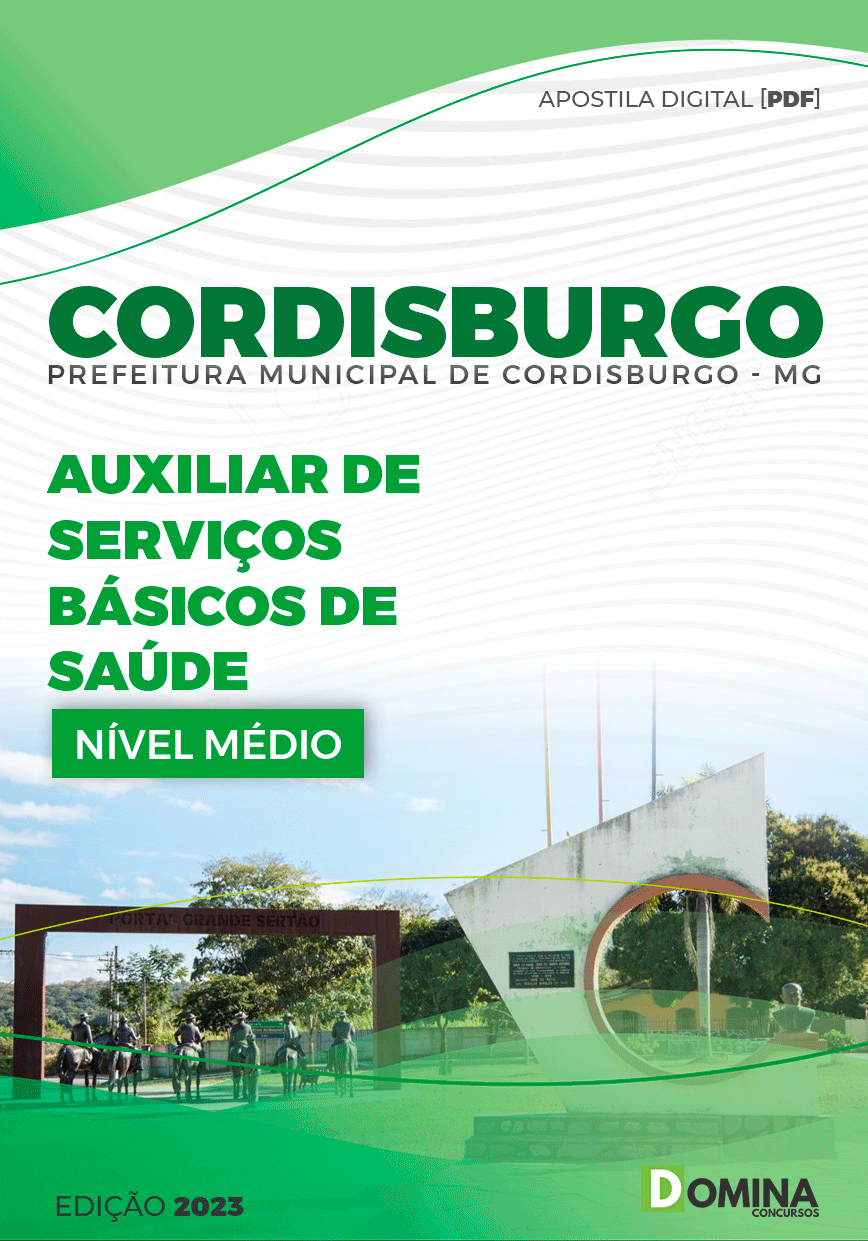 Apostila Pref Cordisburgo MG 2024 Auxiliar Serviço Básico Saúde