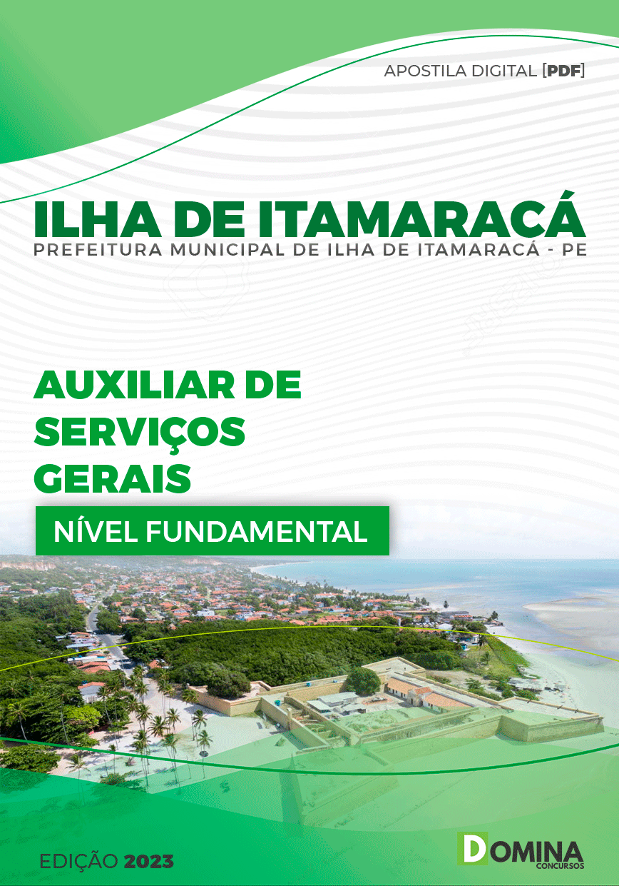 Apostila Câmara Ilha de Itamaracá PE 2023 Auxiliar Serviços Gerais
