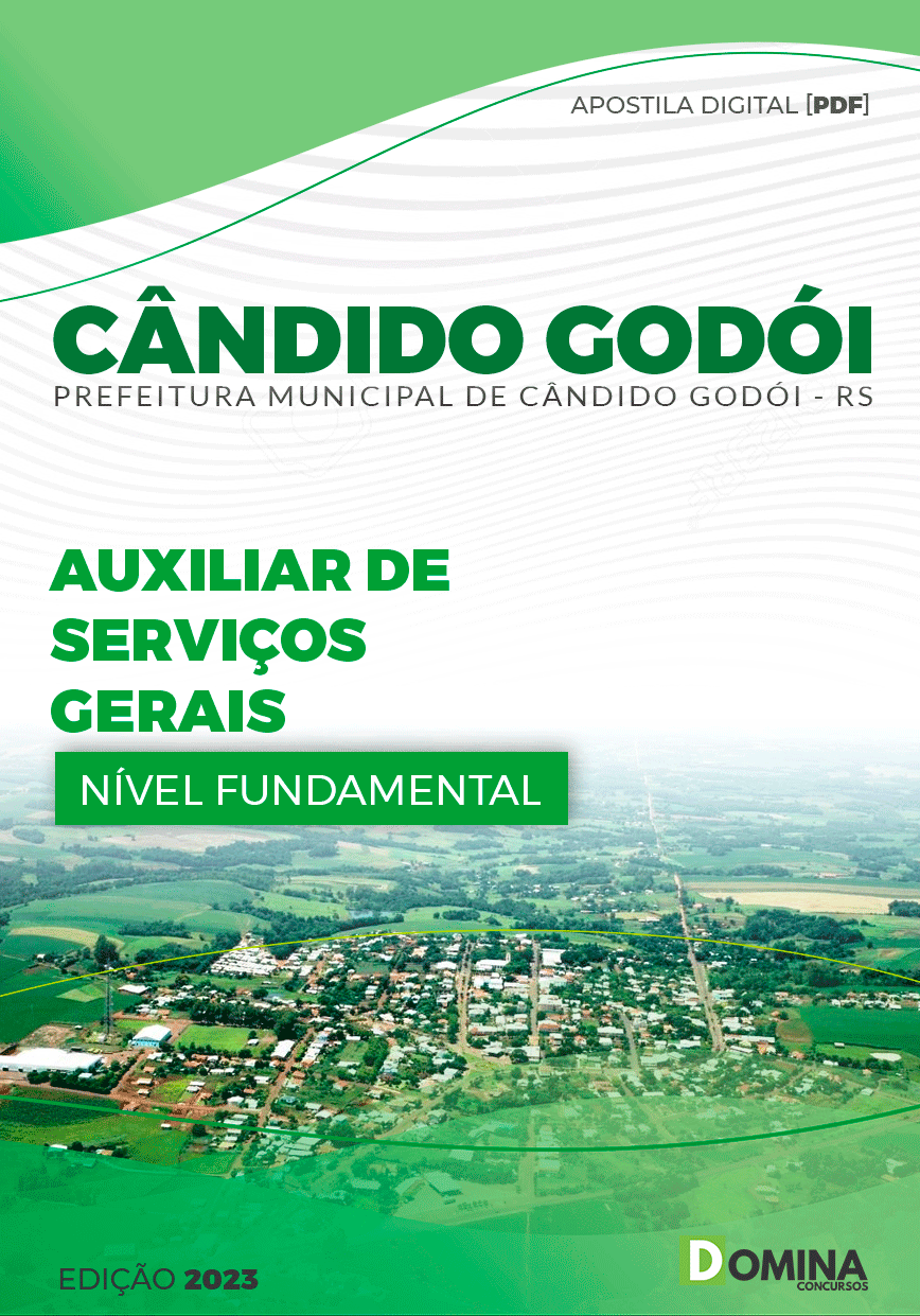 Apostila Pref Cândido Godói RS 2023 Auxiliar Serviços Gerais