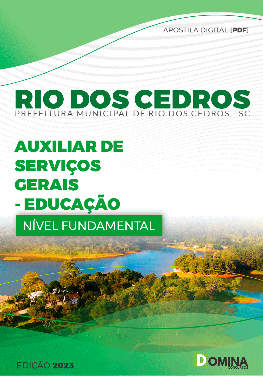 Pref Rio dos Cedros SC 2023 Auxiliar Serviços Gerais Educação