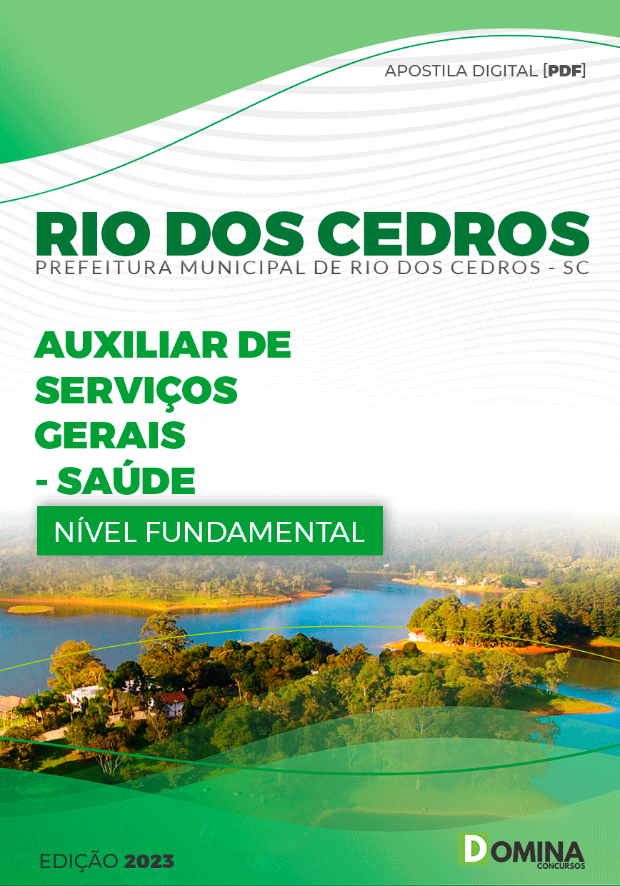 Pref Rio dos Cedros SC 2023 Auxiliar Serviços Gerais Saúde