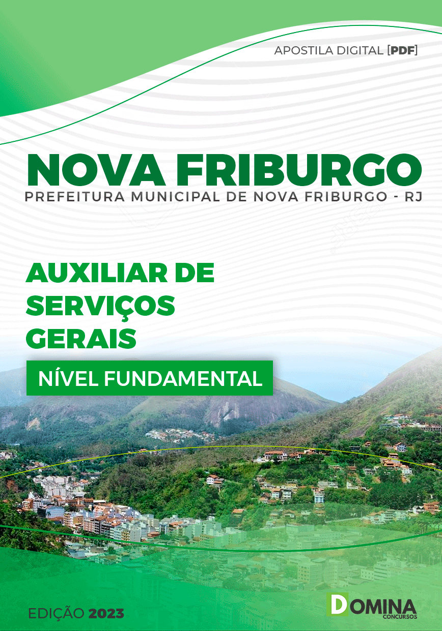 Apostila Concurso Pref Nova Friburgo RJ 2023 Auxiliar Serviços Gerais