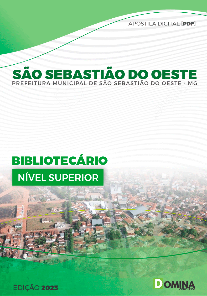 Pref São Sebastião do Oeste MG 2023 Bibliotecário