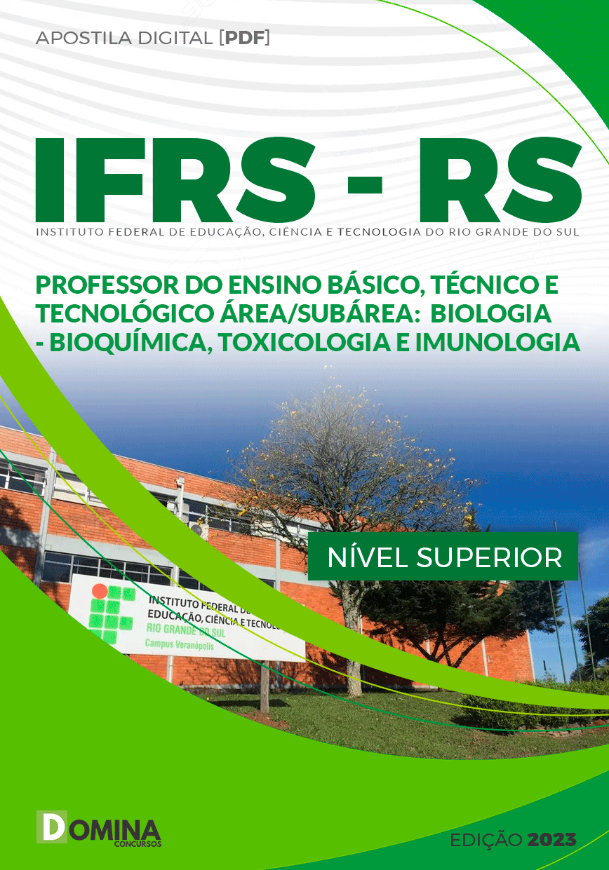 Apostila IFRS RS 2023 Professor Biologia Bioquímica Toxicologia Imunologia