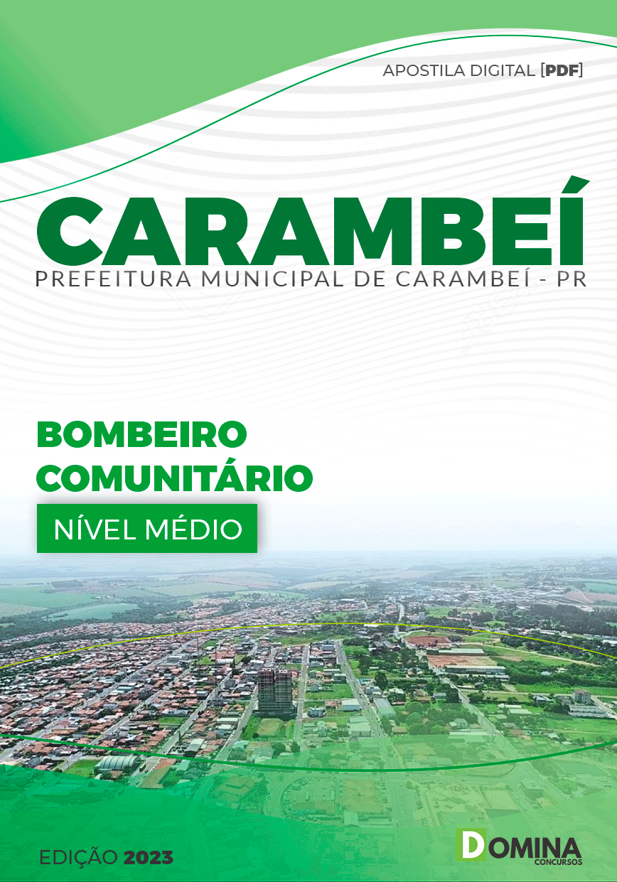 Apostila Pref Carambeí PR 2023 Bombeiro Comunitário