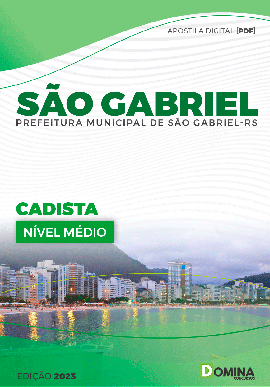 Apostila Pref São Gabriel RS 2023 Cadista