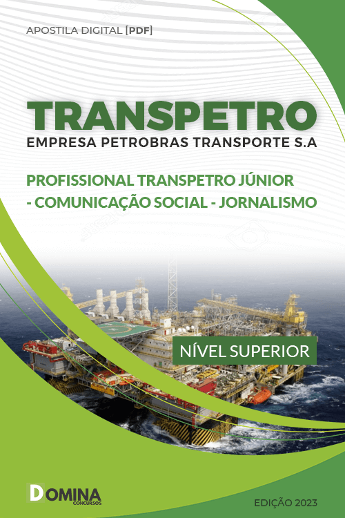 Capa Apostila Transpetro 2023 Comunicação Social Jornalismo