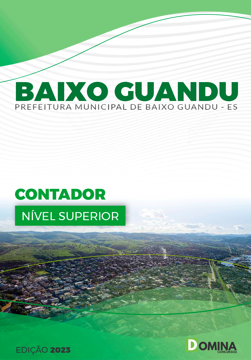 Apostila Concurso Pref Baixo Guandu ES 2023 Contador