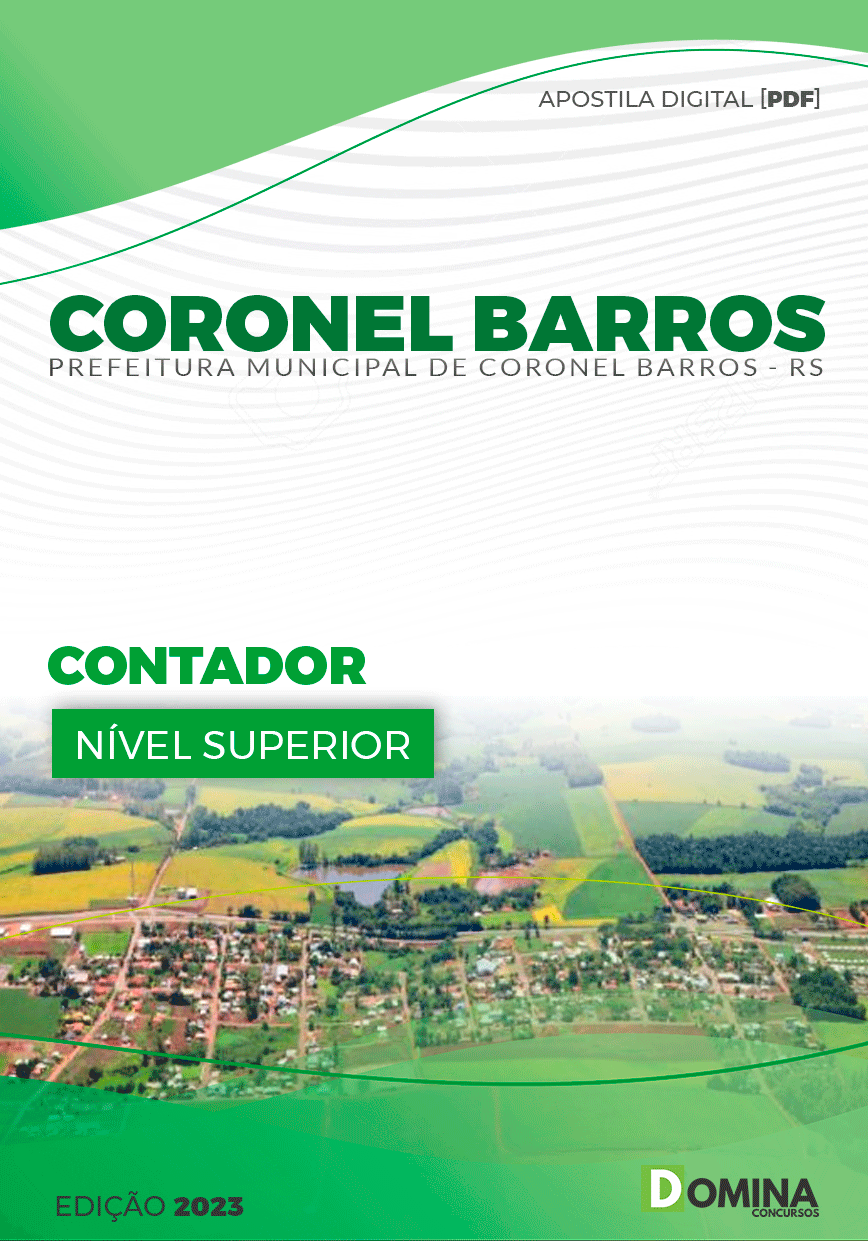 Apostila Pref Coronel Barros RS 2023 Contador