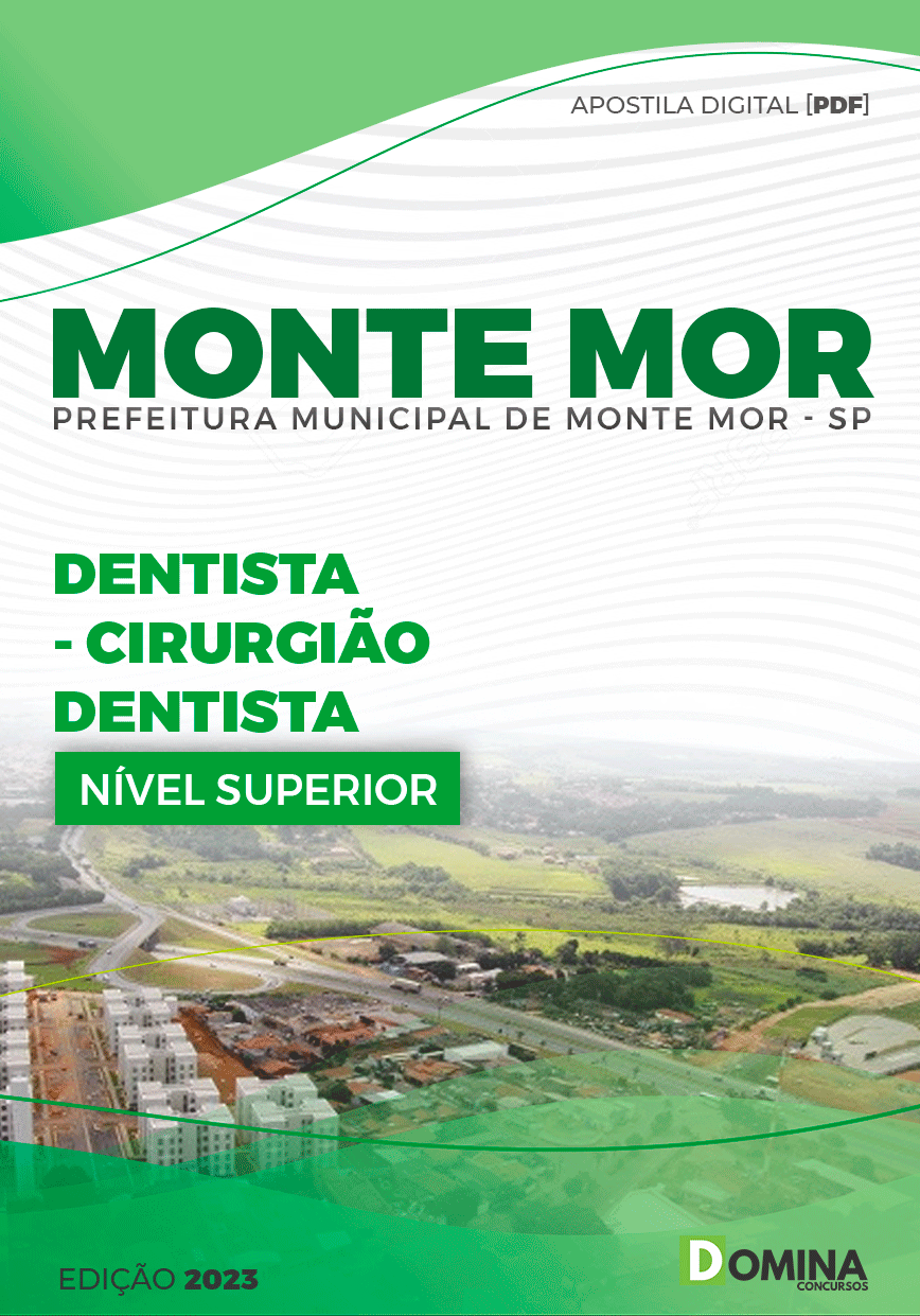 Apostila Pref Monte Mor SP 2023 Dentista Cirurgião